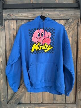 Kirby Blue Graphic Hoodie XL